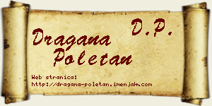 Dragana Poletan vizit kartica